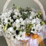 Корзина "Ромашковое счастье" с доставкой по Кирову - Интернет-магазин Дари цветы